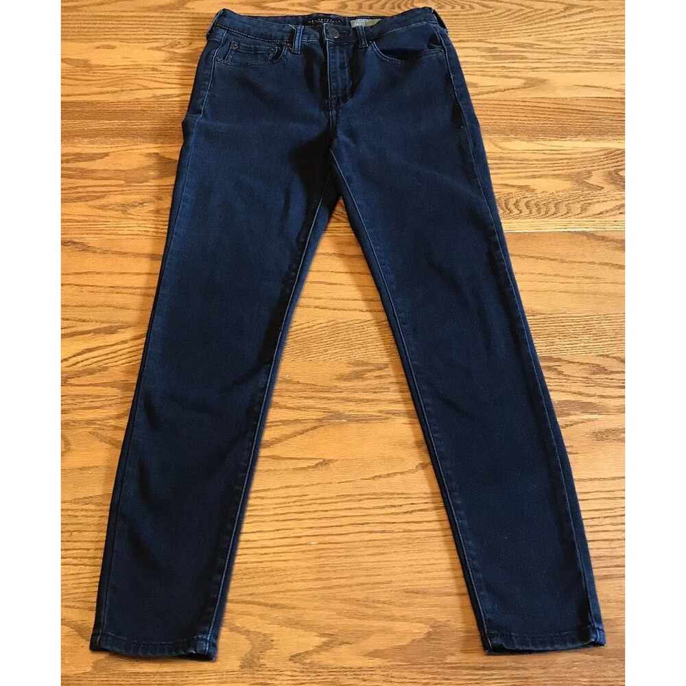 Aeropostale High Waisted Ankle Jegging Pants Jean Womens Size 4 Stretch Blue
